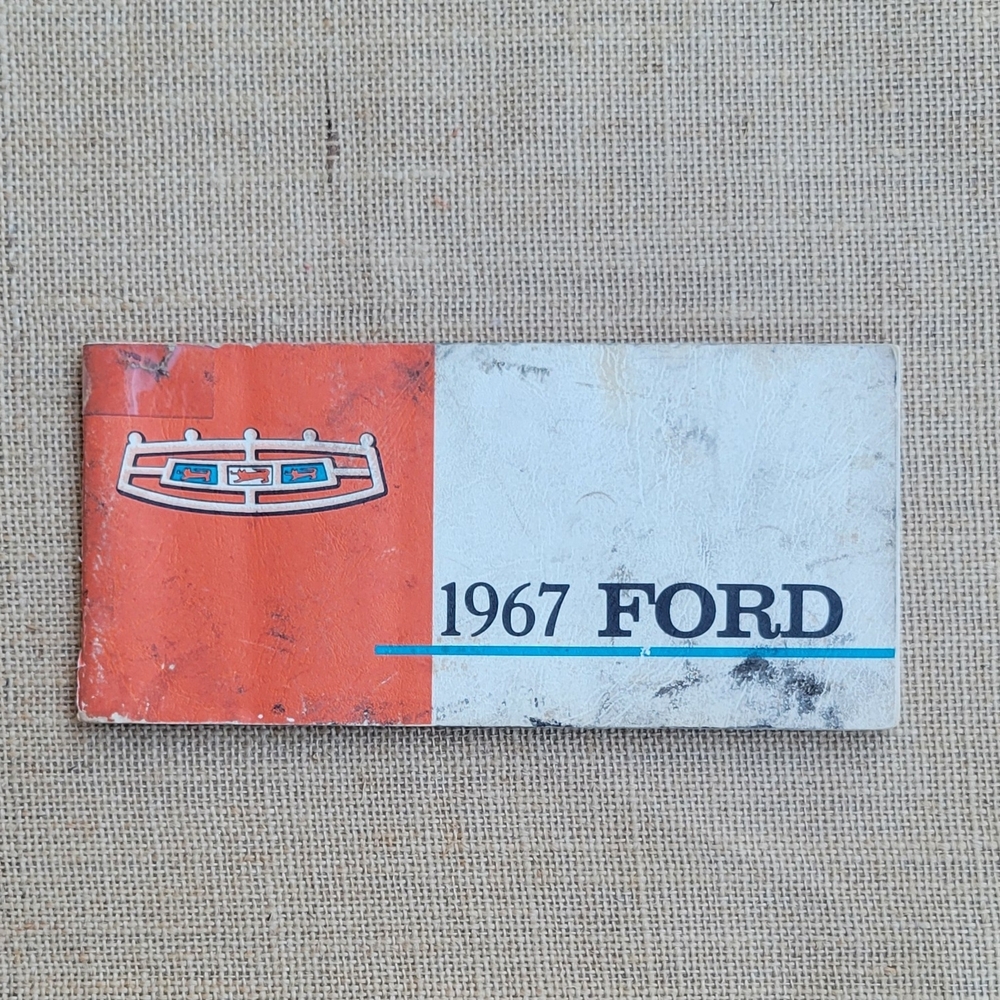 Vintage 1967 Ford Car Owner's Manual